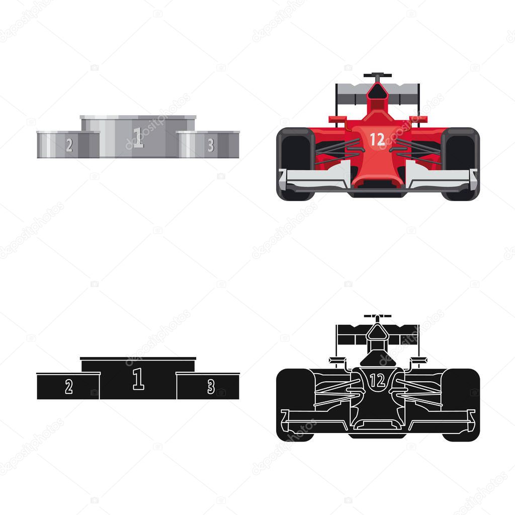 Isolated Object Of Car And Rally Logo Set Of Car And Race Stock Symbol For Web Premium Vector In Adobe Illustrator Ai Ai Format Encapsulated Postscript Eps Eps Format