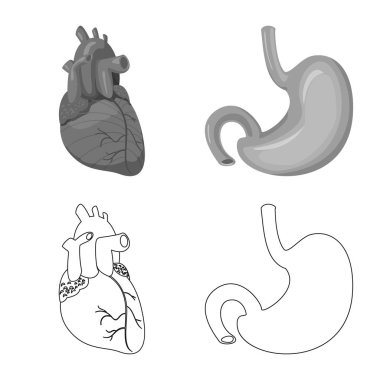 Vücut ve insan logo vektör tasarımı. Vücut ve tıbbi hisse senedi vektör çizim koleksiyonu.
