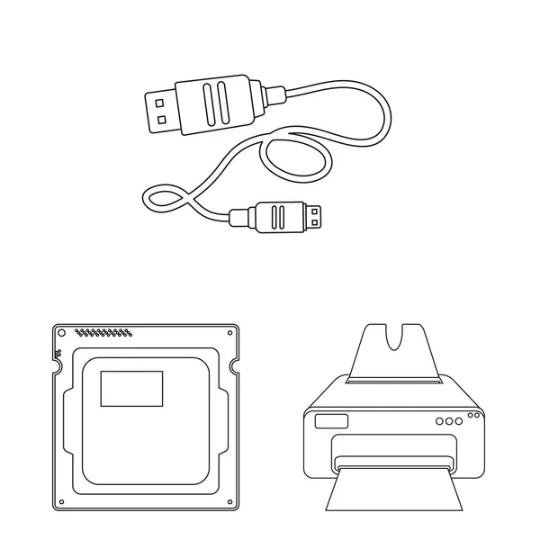 Vektoros illusztráció laptop és eszköz szimbólum. Készlet-ból laptop és a kiszolgáló vektor stock illusztráció. — Stock Vector