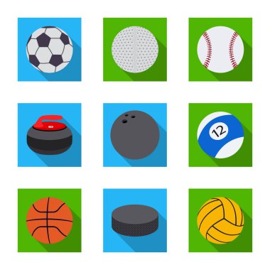 Spor ve topu simge vektör Illustration. Spor ve spor vektör simgesini hissenin koleksiyonu.