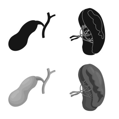 Vücut ve insan logo yalıtılmış nesne. Vücut ve tıbbi hisse senedi vektör çizim koleksiyonu.