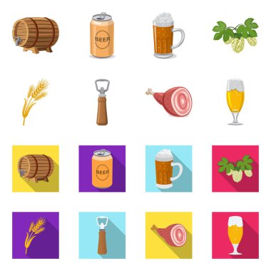 Bar ve pub simge vektör Illustration. Pub ve iç hisse senedi vektör çizim koleksiyonu.