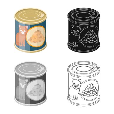 İzole işareti olabilir ve gıda nesne. Hisse senedi için can ve paket vektör simge topluluğu.