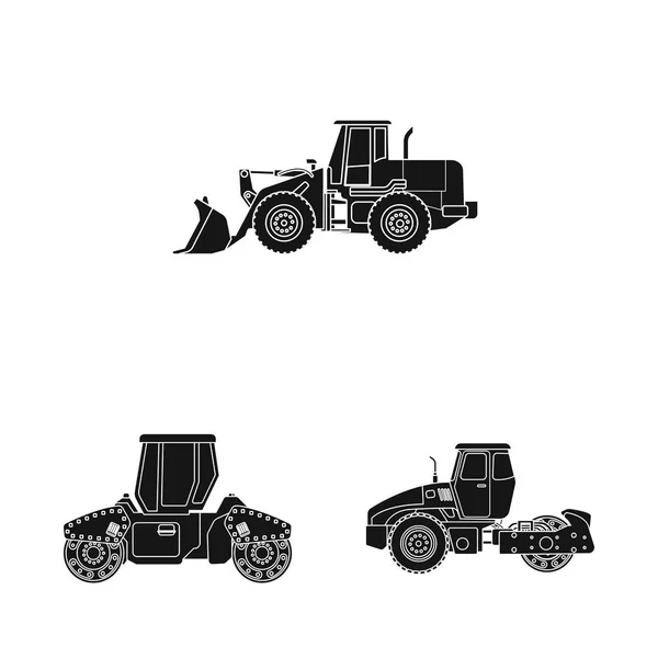 Illustration vectorielle de l'icône de construction. Ensemble d'icône vectorielle de construction et de machines pour stock . — Image vectorielle