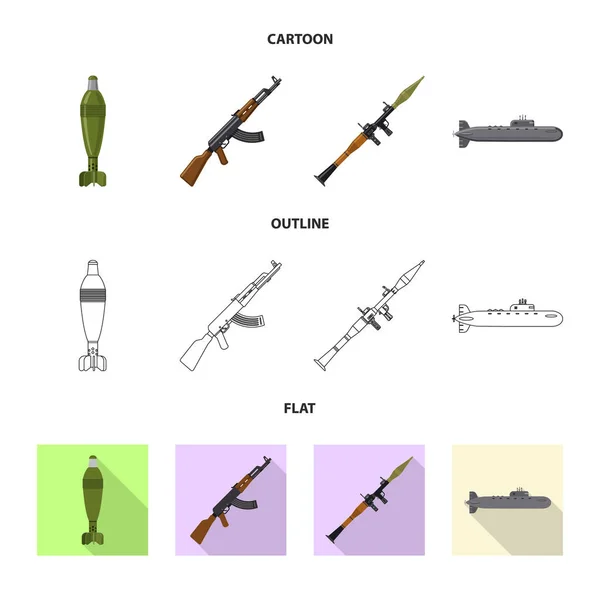 Conception Vectorielle Arme Icône Pistolet Collecte Armes Illustration Vectorielle Stock — Image vectorielle