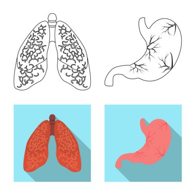 Vücut ve insan logo vektör tasarımı. Vücut ve tıbbi hisse senedi vektör çizim koleksiyonu.