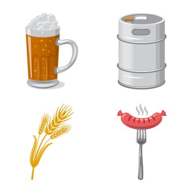 Yalıtılmış nesne üye bar ve pub. Pub ve web için iç hisse senedi simgesi.