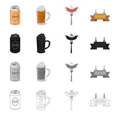 Bar ve pub logo yalıtılmış nesne. Pub ve web için iç hisse senedi simgesi.