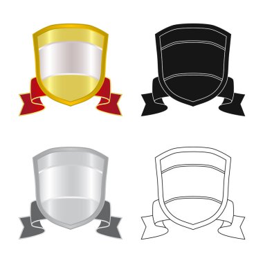 Amblem ve rozet simge vektör Illustration. Amblem ve etiket hisse senedi simgesi için web topluluğu.