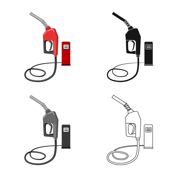 Векторні ілюстрації значка нафти і газу. Колекція символів нафти і бензину для Інтернету . — стоковий вектор