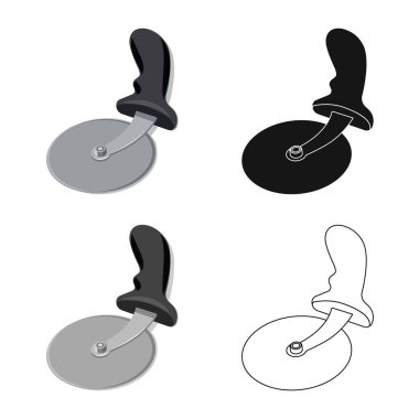 Pizza ve gıda işareti yalıtılmış nesne. Pizza topluluğu ve hisse senedi için İtalya vektör simgesi.