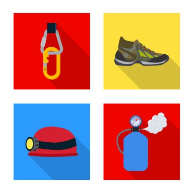 Dağcılık ve tepe logo vektör tasarımı. Dağcılık ve kamp stok vektör çizim.