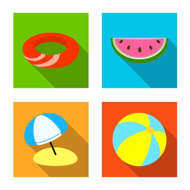 Ekipman ve yüzme simge vektör Illustration. Ekipman ve etkinlik hisse senedi simgesi için web topluluğu.