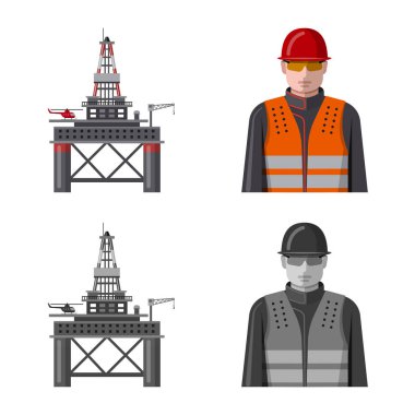 Petrol ve gaz işareti tasarımını vektör. Petrol ve benzin hisse senedi vektör çizim topluluğu.