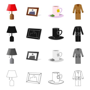 Rüyalar ve gece sembolü yalıtılmış nesne. Rüyalar ve yatak odası hisse senedi vektör çizim.