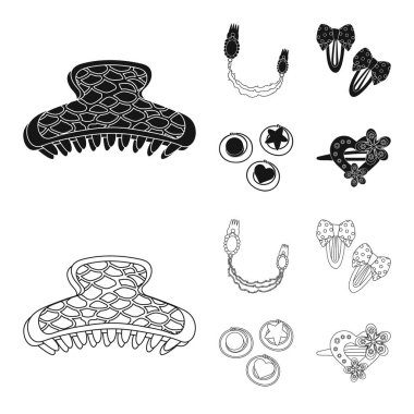 İzole işareti güzellik ve moda nesne. Güzellik ve kadın hisse senedi vektör çizim koleksiyonu.