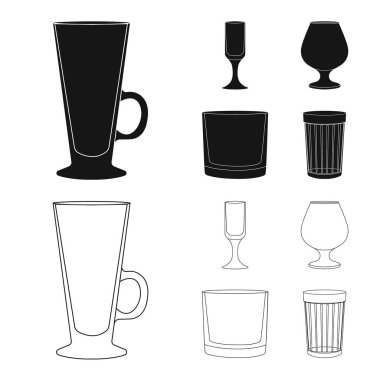 Form ve kutlama simge vektör Illustration. Form ve birim hisse senedi vektör çizim seti.