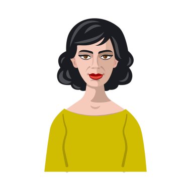 Avatar ve yüz simge vektör tasarımı. Dizi avatar ve profil stok vektör çizim.