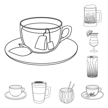 İçki ve bar logo vektör tasarımı. İçki ve parti hisse senedi simgesi için web topluluğu.