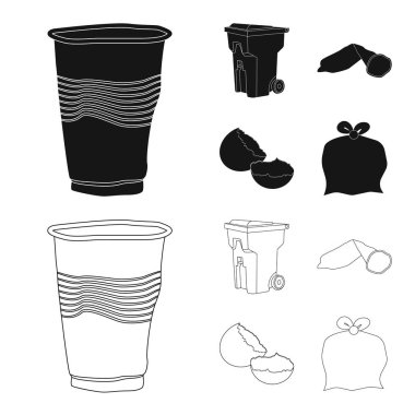 Döküm ve sıralama logo vektör tasarımı. Dizi dökümü ve önemsiz hisse senedi vektör çizim.