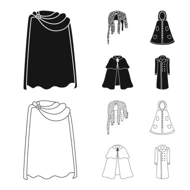 Malzeme ve giyim logo yalıtılmış nesne. Malzeme ve giysi hisse senedi simgesi için web topluluğu.