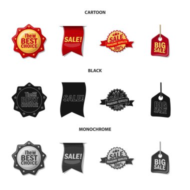 Bir amblem ve rozet işaret tasarım vektör. Amblem ve etiket stok vektör çizim topluluğu.