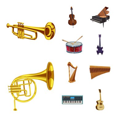 Müzik ve melodi logo yalıtılmış nesne. Müzik ve aracı hisse senedi simgesi için web topluluğu.