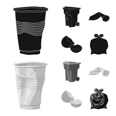 Vektör çizimi dökümü ve sıralama işareti. Döküm ve önemsiz hisse senedi vektör çizim koleksiyonu.