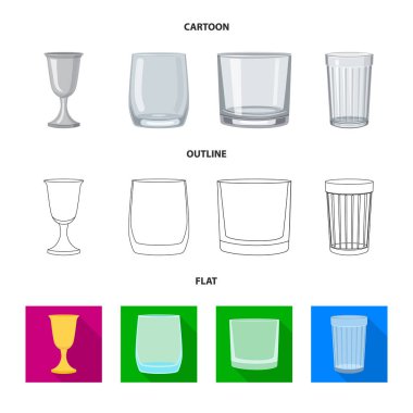 Form ve kutlama işareti vektör tasarımı. Hisse senedi için form ve birim vektör simge kümesi.