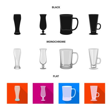 Form ve kutlama simge vektör Illustration. Web formu ve birim hisse senedi simgesi kümesi.