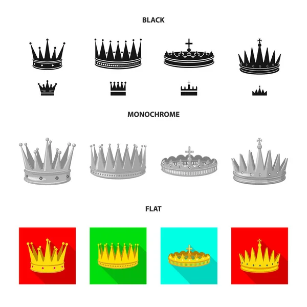 Vector design a középkori és a nemesség logót. A középkori és a monarchia tőzsdei szimbólum a web. — Stock Vector