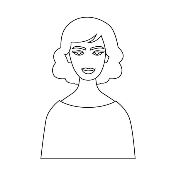 Διάνυσμα σχεδιασμός των χαρακτήρων και το avatar σημάδι. Σύνολο χαρακτήρα και πρόσωπο εικονίδιο του φορέα σε απόθεμα. — Διανυσματικό Αρχείο