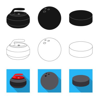 Spor ve topu işareti tasarımını vektör. Spor ve spor stok vektör çizim.