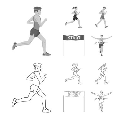 Spor ve kazanan logo vektör Illustration. Spor ve fitness hisse senedi vektör çizim topluluğu.