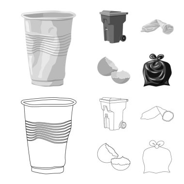 Döküm ve sıralama logo vektör Illustration. Dizi dökümü ve önemsiz hisse senedi vektör çizim.