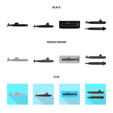 Savaş ve gemi sembolü yalıtılmış nesne. Savaş ve web için filo hisse senedi simgesi.