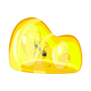 Amber ve cam simgesi yalıtılmış nesne. Amber ve taş stok vektör çizim.