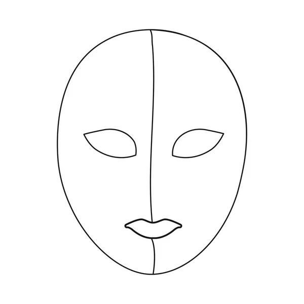 Maskeli balo ve gizem simge vektör tasarımı. Maskeli balo ve hisse senedi için festival vektör simge kümesi. — Stok Vektör