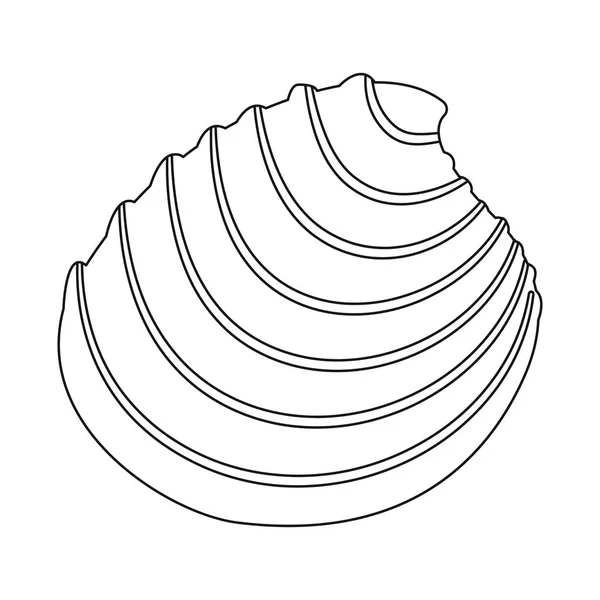 Vektor Illustration von exotischen und Meeresfrüchten Symbol. Sammlung exotischer und aquatischer Vektorsymbole für Aktien. — Stockvektor