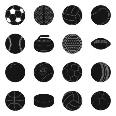 Spor ve topu işareti tasarımını vektör. Spor ve web için atletik hisse senedi simgesi.