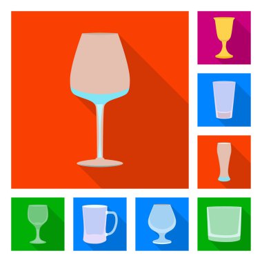 İçecekler ve Restoran simge vektör Illustration. İçecekler ve kutlama hisse senedi simgesi için web topluluğu.