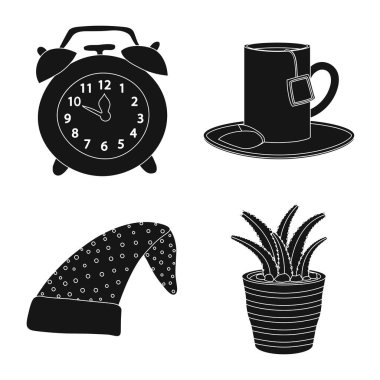 Rüyalar ve gece sembolü yalıtılmış nesne. Rüyalar ve web için hisse senedi simgesi yatak odası koleksiyonu.