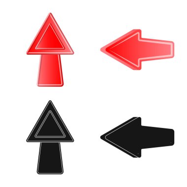 Öğe ve ok simgesi yalıtılmış nesne. Öğe ve yön hisse senedi simgesi için web topluluğu.