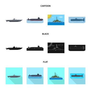 Savaş ve gemi logo vektör Illustration. Savaş ve filo hisse senedi vektör çizim koleksiyonu.