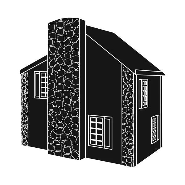 Projeto vetorial de casa e símbolo residencial. Conjunto de casa e ícone vetorial moderno para estoque . — Vetor de Stock
