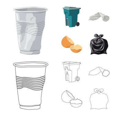 Döküm ve sıralama simge vektör tasarımı. Döküm ve hisse senedi için önemsiz vektör ikon koleksiyonu.