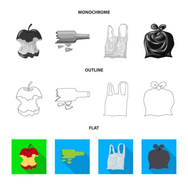 Döküm ve sıralama logo vektör Illustration. Dizi dökümü ve önemsiz hisse senedi vektör çizim.