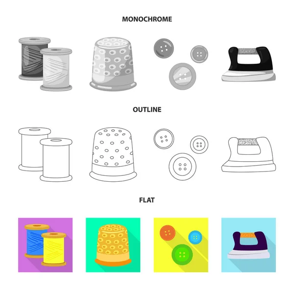 Geïsoleerde object van ambachtelijke en handwerk pictogram. Set van ambacht en industrie voorraad vectorillustratie. — Stockvector