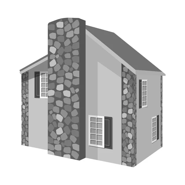 Illustration vectorielle de la maison et du panneau résidentiel. Collection de maison et de stock moderne symbole pour le web . — Image vectorielle