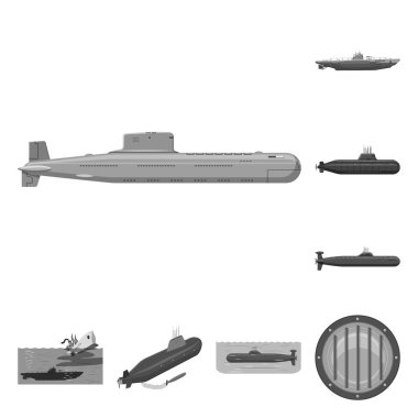 Ordu ve derin logo yalıtılmış nesne. Ordu ve web için nükleer hisse senedi simgesi.